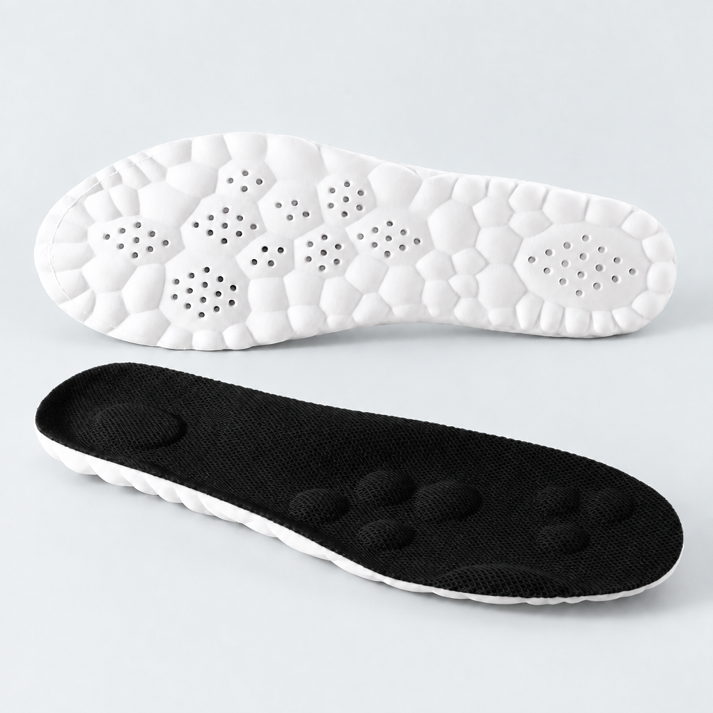 Black insole product image on light gray