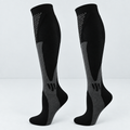 Black socks on light gray